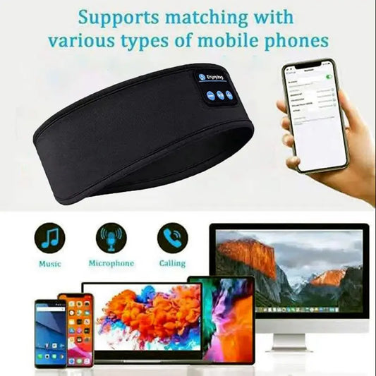 Masque de sommeil Bluetooth - Bandeau musical sans fil pour dormir