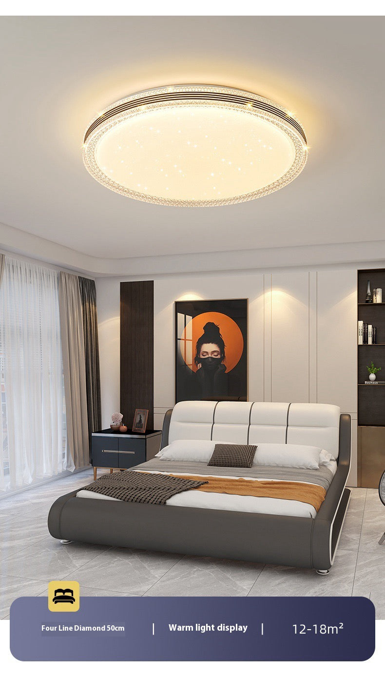 Plafonnier LED Cristal Acrylique Carré – Design Élégant