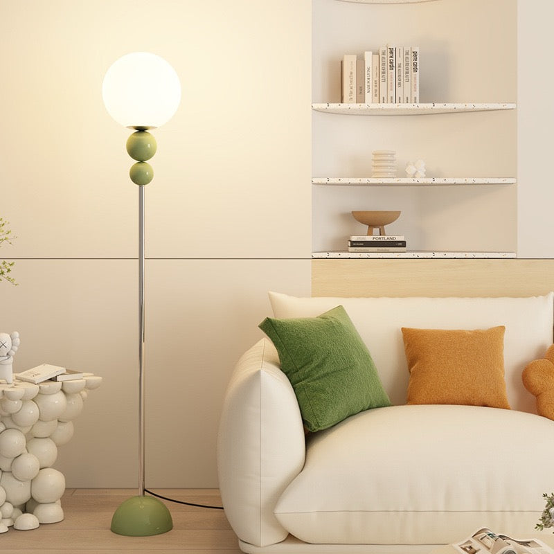 Lampadaire Vertical Boule en Verre - Ambiance Cocooning