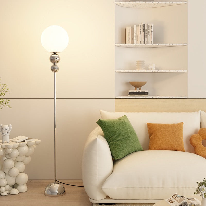 Lampadaire Vertical Boule en Verre - Ambiance Cocooning
