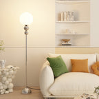 Lampadaire Vertical Boule en Verre - Ambiance Cocooning