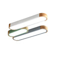 Plafonnier LED Nordique Bois & Métal — 65cm