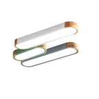 Plafonnier LED Nordique Bois & Métal — 65cm