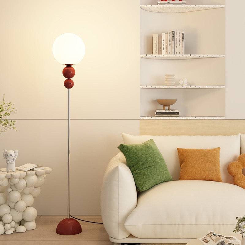 Lampadaire Vertical Boule en Verre - Ambiance Cocooning