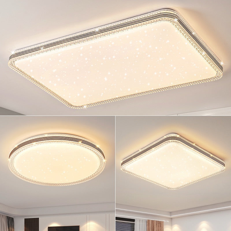 Plafonnier LED Cristal Acrylique Carré – Design Élégant