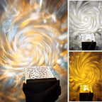 Lampe Cristal Nébuleuse — Effet Flamme & Vagues d'Eau