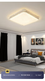 Plafonnier LED Cristal Acrylique Carré – Design Élégant