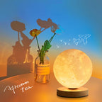 Lampe Lune 3D Flottante Magnétique - Veilleuse LED 16 Couleurs