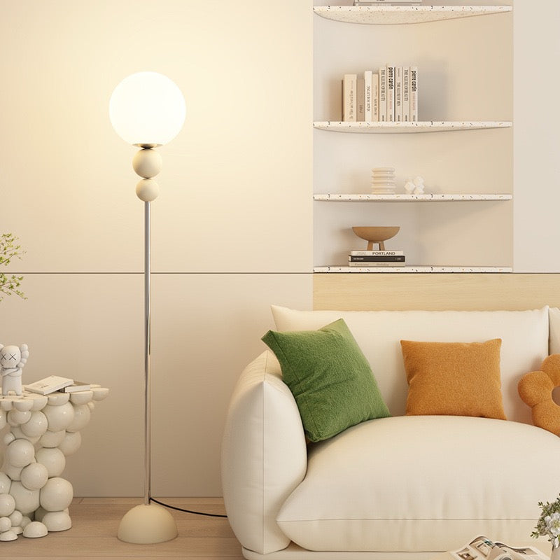 Lampadaire Vertical Boule en Verre - Ambiance Cocooning
