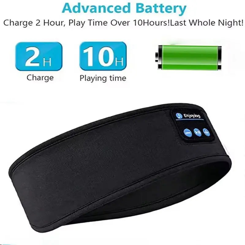 Masque de sommeil Bluetooth - Bandeau musical sans fil pour dormir