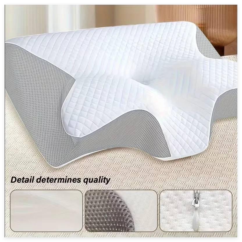 Oreiller cervical ergonomique - Mousse à mémoire de forme