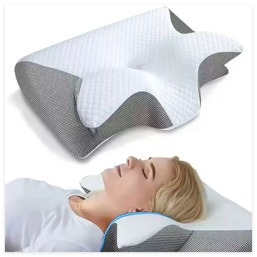 Oreiller cervical ergonomique - Mousse à mémoire de forme