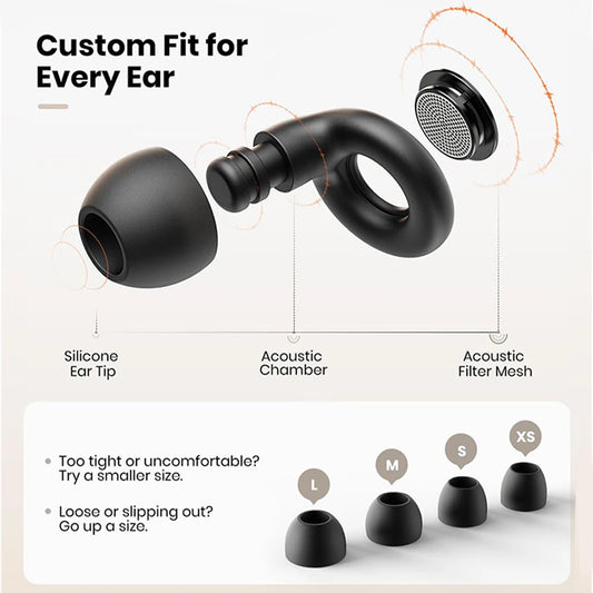 Bouchons d'oreille silicone - Isolation phonique pour dormir