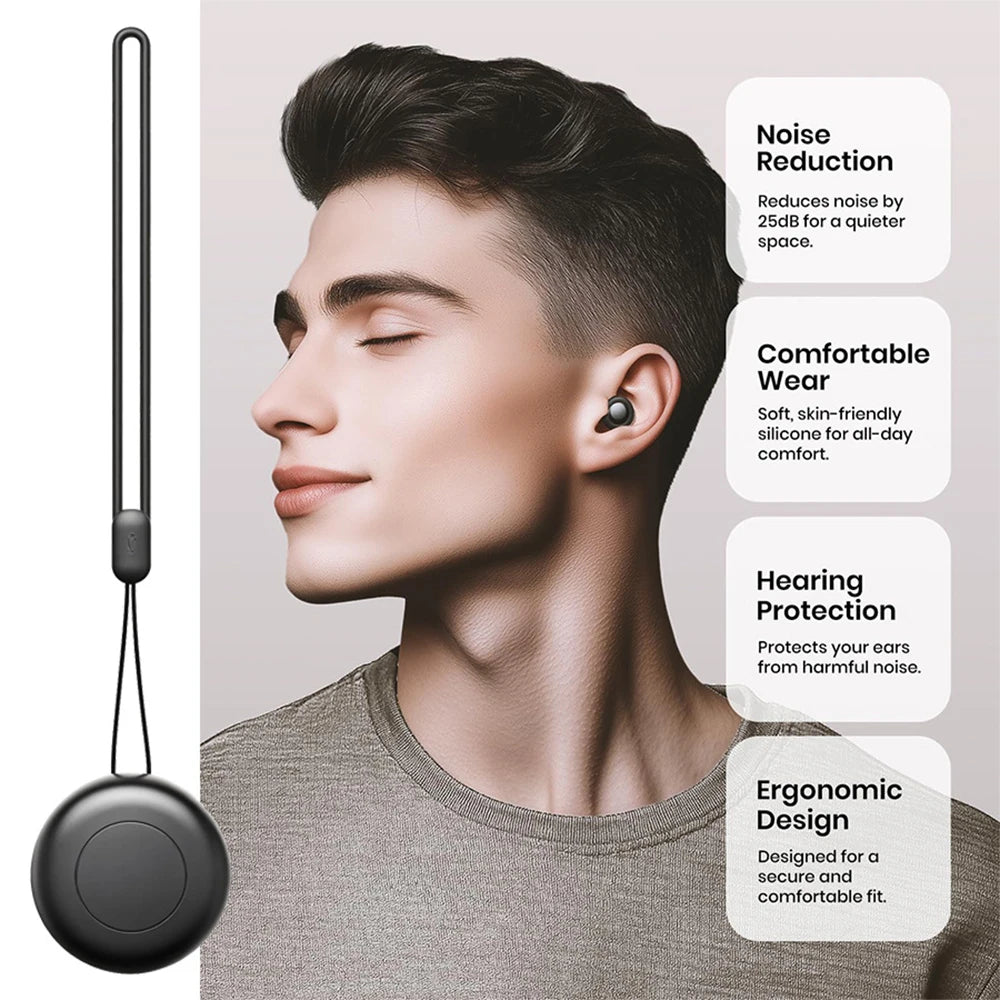 Silicone earplugs - Noise reduction for sleeping