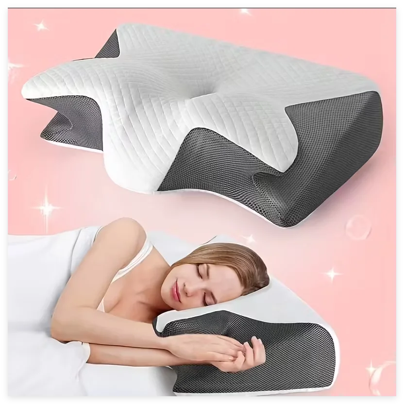 Oreiller cervical ergonomique - Mousse à mémoire de forme