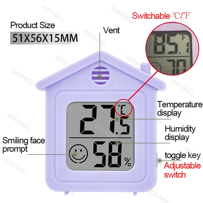 Thermomètre hygromètre digital de chambre - Confort de sommeil